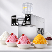 Machine à glace pilée commerciale en acier inoxydable 750W, machine à neige glacée en flocons, capacité 120-150kg/24h pour les boutiques de desserts