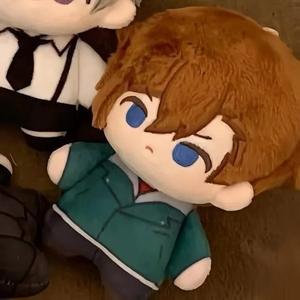 Peluche de collection de personnages kawaii <span class=keywords><strong>Bungo</strong></span> Stray Dogs Dazai Osamu Nakahara Chuuya 10 cm, jouets en peluche d'anime, décoration en peluche - Product Image 4