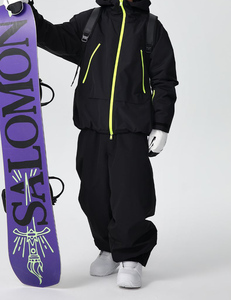 Ensemble <span class=keywords><strong>de</strong></span> combinaison <span class=keywords><strong>de</strong></span> <span class=keywords><strong>ski</strong></span> chaude, imperméable 20000 mm, respirante, <span class=keywords><strong>veste</strong></span> et pantalon <span class=keywords><strong>de</strong></span> neige, vêtements d'hiver épais pour hommes et femmes, sports <span class=keywords><strong>de</strong></span> plein air - Product Image 2