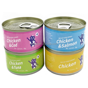 Makanan Basah Kucing OEM/ODM Rasa Tuna 80g Suplemen Nutrisi untuk Meningkatkan Nafsu Makan Kucing Kaleng - Product Image 2