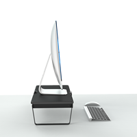 Venta caliente almacenamiento multifunción de doble cajón con soporte para teléfono móvil IMac Notebook monitor de computadora soporte elevador para computadora portátil
