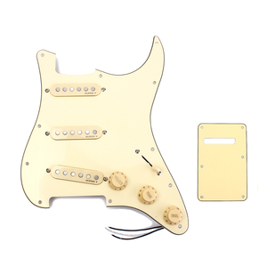 Golpeador cargado precableado SSS de 3 capas con Kit de pastillas Alnico V para piezas de repuesto de guitarras eléctricas Strat