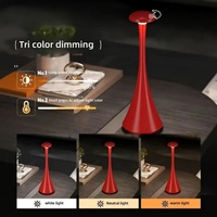 Lampe de table sans fil champignon rechargeable LED minimaliste Veilleuse de chevet à intensité variable avec contrôle tactile de luxe pour café de restaurant