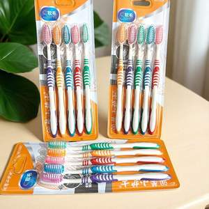 Cepillos de dientes de cerdas suaves de alta gama para adultos, paquete de 5, alta calidad, unisex, cepillo de dientes para el hogar, venta al por mayor. - Product Image 3