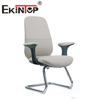Chaise de bureau blanche Ekintop Fabricants Chaise de direction de bureau de patron moderne en cuir pour ordinateur