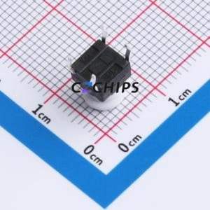 TSW06111-085B331CA-003E Tactile Switch Through hole-4P,6.1x6.1mm Switch Single Pole Single Throw Round Button 1.8N 6.1mm - Product Image 2