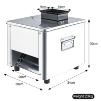 Nouvelle trancheuse électrique multifonctionnelle de table DAWNTECH en acier inoxydable, à épaisseur réglable automatiquement, pour légumes et viande
