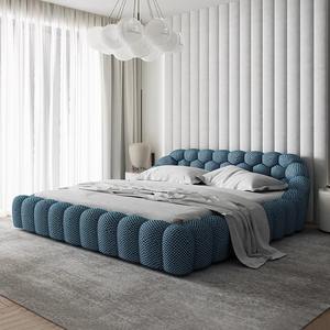 Cama Burbuja de Diseño Moderno y Sencillo Rochburg, Cama de Piso Creativa Banye, Tela de Lana de Cordero de Alta Gama, Base Baja, Multitamaño, China - Product Image 1