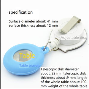 Ucuz kadınlar kadın karikatür cep saatler geri çekilebilir makara kimlik rozeti cam Cabochon hediye saatler silikon Fob izle hemşire - Product Image 2