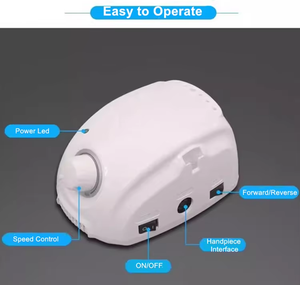 Taladro de Uñas Portátil de 80W de Alta Potencia con Motor de Escobillas, 45000 RPM, Herramienta Profesional para Manicura y Pulido en Laboratorios Dentales - Product Image 6