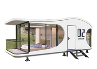 Tente d'événement extérieur T5 Capsule spatiale maison préfabriquée chambre pratique baches evenementielles tentes à baldaquin chapiteaux de mariage
