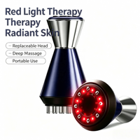 Masseur de drainage lymphatique 3-en-1 amincissant et remodelant avec lumière rouge, chaleur et vibrations pour la réduction de la cellulite sur tout le corps