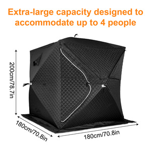 Carpa de Sauna Plegable Portátil para 4 Personas con Estufa de Leña y Logotipo Personalizado Vanace, Servicio OEM - Product Image 2