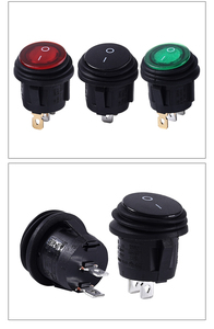 Leci tùy chỉnh nhà máy 23mm 3pin SPST điện Vòng <span class=keywords><strong>Rocker</strong></span> chuyển đổi mà không có ánh sáng PA66 vật liệu chống thấm nước tùy chỉnh - Product Image 6