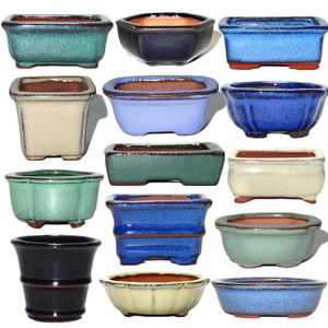 Yixing Zisha Ceramic Mini Thumb <b>Planter</b>, Coarse Pottery Tiny Bonsai Pot, Succulent Control Shape Flower Pot, Special Offer - Product Image 1