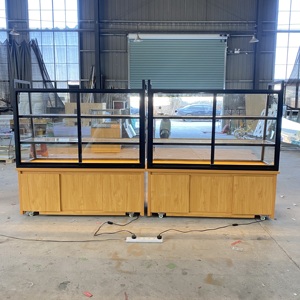 Vitrina Exhibidora <span class=keywords><strong>de</strong></span> Panadería con Logotipo Personalizado, <span class=keywords><strong>de</strong></span> 3 Niveles, <span class=keywords><strong>de</strong></span> Vidrio, Mostrador <span class=keywords><strong>de</strong></span> Almacenamiento, Exhibidor <span class=keywords><strong>de</strong></span> Alimentos <span class=keywords><strong>para</strong></span> Pasteles, Donuts y Tartas - Product Image 5