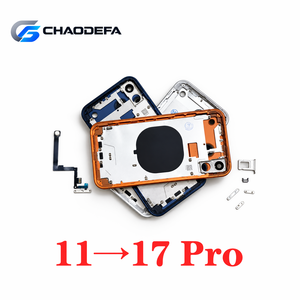 Kit de conversion DIY pour iPhone 11 en style 17 Pro : Coque arrière et châssis de modification - Product Image 3