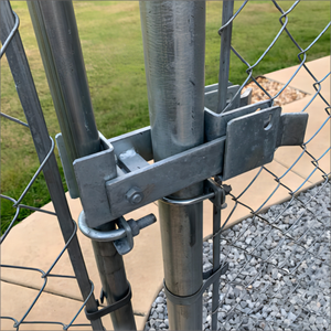 Có thể điều chỉnh 1-5/8 ''-2'' thép mạ kẽm đôi cổng chốt khóa cho Chuỗi liên kết hàng rào hàn kim loại cổng bài sẵn sàng để tàu - Product Image 5