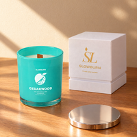 Bougie parfumée de haute qualité personnalisée, vente en gros, emballage de luxe avec logo pour bougie parfumée, cadeaux de fête