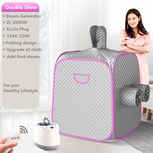 Boîte de Sauna Portable, w, cabine, appareil de détox, perte de poids, avec trou de pieds, générateur de vapeur, pour <span class=keywords><strong>SPA</strong></span> personnalisé - Product Image 1