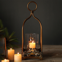 Vintage métal verre fer bougeoir suspendu Table utiliser maison fête mariage décoration saison de noël aussi prix fleur Vase