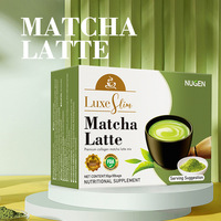 Thé vert Matcha biologique en poudre pour le commerce transfrontalier en Asie du Sud-Est, boîte de thé instantané minceur