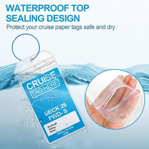 Etiquetas de PVC para Equipaje de Crucero, Portatarjetas de Identificación con Bucles de Alambre, Cordones, Impermeable, Princess Carnival, <span class=keywords><strong>Costa</strong></span> Holland, Embalaje Personalizado - Product Image 3