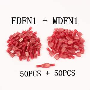 Connecteurs de bornes isolées à 2 broches FDFN MDFN1.25 pour l'ingénierie chimique, mâle et femelle, jaune, bleu, rouge, équipement de câblage - Product Image 3