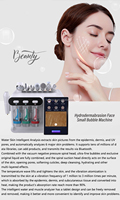 Outil de nettoyage en profondeur des pores professionnel 8-en-1 - Exfoliation par bulles d'air et instrument de beauté à dermabrasion cristalline