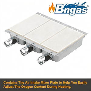 موقد غاز سيراميك بالأشعة تحت الحمراء قابل للتركيب الذاتي، مناسب لاستبدال قطع غيار السخانات وشوايات الشواء وغيرها. مصمم بلوح سيراميك. - Product Image 3
