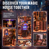 Kit de maison miniature en bois à construire soi-même BOOK NOOK, maison de poupée, puzzle 3D, modèle de construction, décoration de pièce, ensemble de meubles avec éclairage
