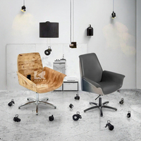 Chaise de salle à manger à double couche avec structure en contreplaqué pour usage domestique et commercial