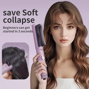 Plancha y Rizador de Pelo Iónico 2 en 1 - Peine con Aire Frío/Caliente, Protección de Iones Negativos, Uso Dual Profesional - Product Image 2