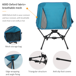 Wholesale Ultralight Aluminium Frame Portable <b>Backpack</b> Fishing Camping Beach Chair Outdoor Folding Chair for Beach Use - Product Image 3