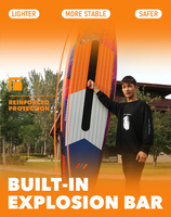 Skatinger Nouveau design Prêt à expédier 12,6 pieds Planche de course SUP gonflable colorée et économique