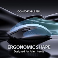 INPHIC A1 Mouse Isi Ulang Daya 2.4G Tri-mode Optik Nirkabel Senyap 1600 DPI untuk Mac Laptop PC Tablet Ponsel