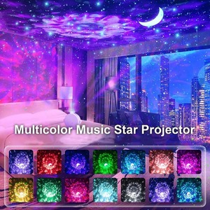 Starry Sky Star <b>Projector</b> <b>Light</b> Colorful Ocean Wave Galaxy <b>Light</b> Dynamic Galaxy Star Night <b>Light</b> for Bedroom Games Room Party - Product Image 2