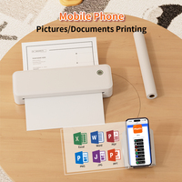 Offre Spéciale 8 pouces Portable A4 imprimante thermique Mini Smart connectivité sans fil sans encre pour IOS Android Excellent pour autocollant