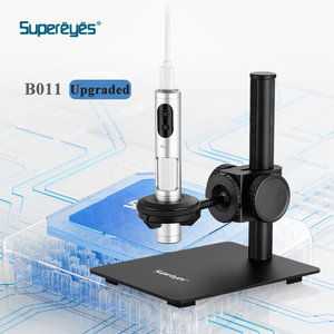 Supereyes B011 5MP 2000X 便携式 USB 数码显微镜工业相机 Z008 支架可调节白光 IP55 级铝制 - Product Image 1
