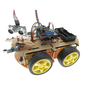 Kit de Coche Inteligente 4WD OKY5005-1 con Sensor de Obstáculos Ultrasónico Infrarrojo para Educación STEM - Product Image 2
