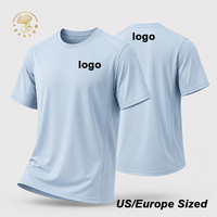 Camiseta Deportiva Personalizada de Poliéster Transpirable con Sublimación, Camiseta Básica para Correr, Bordada, Lisa, para Hombre