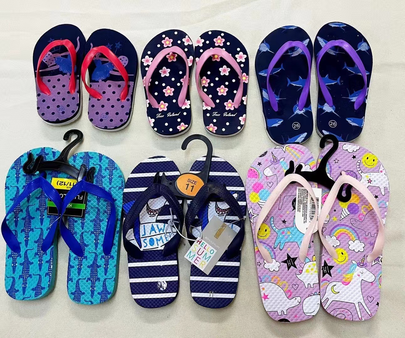 Смешанный дизайн, детские шлепанцы, пляжные тапочки, детская обувь