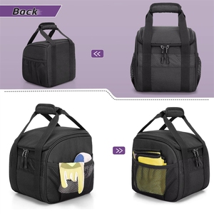 Padded Handle Premium Single Ball <b>Bowling</b> Tote Bag with Holder for Indoor Sports lunch bag - Product Image 3