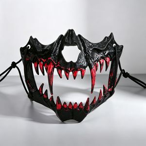Masque d'Halloween 2D en plastique pour cosplay, style transfrontalier, inspiré des personnages japonais Kurado Mitos, <span class=keywords><strong>Nue</strong></span> et Loup-garou - Product Image 3