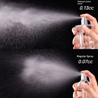 Flacon de parfum en verre noir brillant rond de luxe de 30 ml, 50 ml, 100 ml, flacon de parfum avec couvercle en bois luxueux