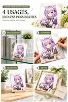 Kartu Ilustrasi Koleksi Premium Cetak Anime Shikishi Board untuk Kolektor Anime