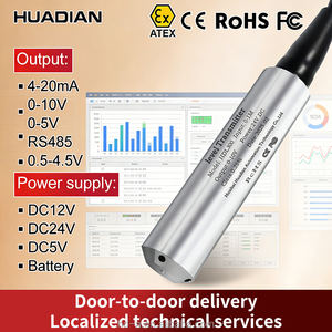 חיישן מפלס נוזלים מסוג Rs485 Modbus IP68 10M חיישן מפלס מים אלקטרוני אוטומטי טבול עם תצוגה ואזעקה - Product Image 6