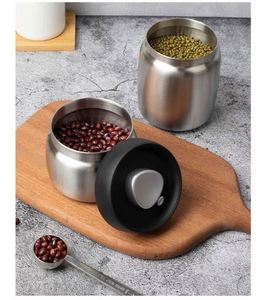 Wholesale Metal Food Safe Tea Sugar <b>Coffee</b> <b>Storage</b> Sealed Kitchen Stainless Steel Food Preservation <b>Jar</b> Set - Product Image 2