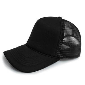 Casquettes de camionneur unies et économiques, livraison rapide, personnalisables, colorées, 5 panneaux, en mousse et maille, avec cordon, pour promotion - Product Image 4