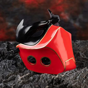 หน้ากากมีฮู้ดสีแดงหมวกกันน็อคคอสเพลย์ <span class=keywords><strong>JASON</strong></span> dedevil ทำจากเรซินทนทานอุปกรณ์เสริมเครื่องแต่งกายฮาโลวีน - Product Image 6